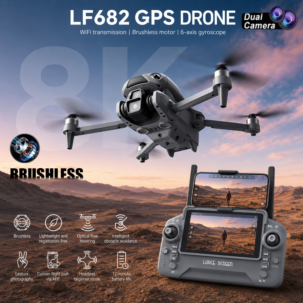 طائرة بدون طيار LF682 جديدة بك - مراجعة Drone Mapping وسعره